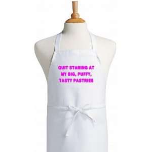   Big, Puffy, Tasty Pastries Aprons With Funny Sayings