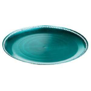  Premier Housewares Coupe Charger Plate Teal Radiance With 