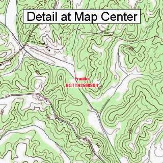 USGS Topographic Quadrangle Map   Enville, Tennessee (Folded 