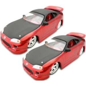   Scale Diecast Model Car*Toyota Supra* C. Red with Black Toys & Games