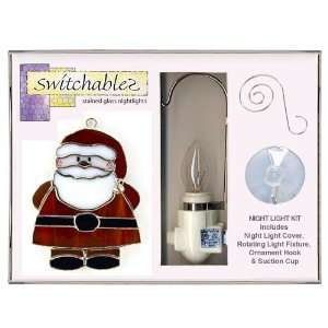   SW160K   Jolly Santa   Stained Glass Night Light Kit 