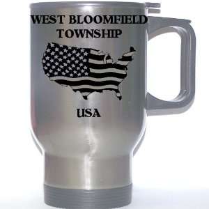 US Flag   West Bloomfield Township, Michigan (MI) Stainless Steel Mug