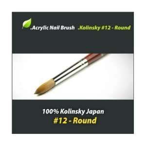  Decori Adoro Acrylic Nail Brush 100% Kolinsky #12 Round 