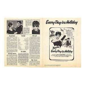  Every Day Is A Holiday Original Movie Poster, 9 x 11 