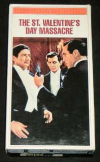 ST. VALENTINES DAY MASSACRE, CBS/Fox 1991 VHS, Gangster  