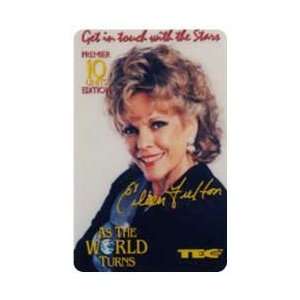 Collectible Phone Card 10u As The World Turns TV Show   Eileen Fulton 