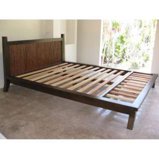 Key West Bamboo Headboard Queen Size Bed  