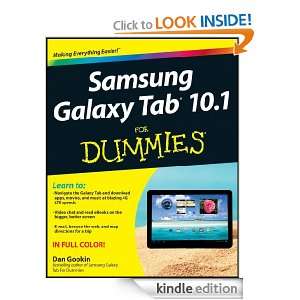 Samsung Galaxy Tab 10.1 For Dummies Dan Gookin  Kindle 