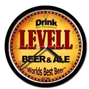  LEVELL beer and ale cerveza wall clock 