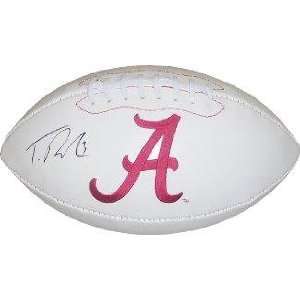  Trent Richardson signed Alabama Crimson Tide Logo Football 