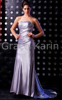 2012 FV9 Silver Formal long prom dress ball gown evening dress size 6 