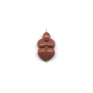  Red Jasper Earth Mother Bead, Drilled Vertically Arts 