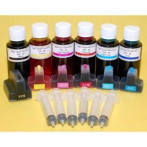 Refillable Cartridges for Hp Photosmart 02 8250 3210 3310 8230 3110 