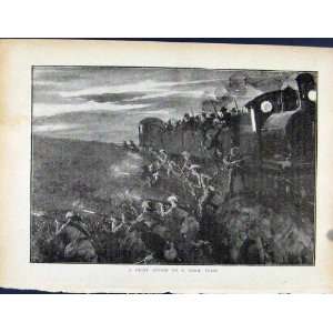   Boer War By Richard Danes Night Attack On Troop Train