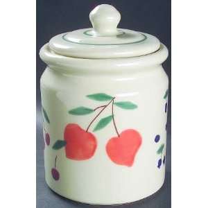  Hartstone Fruit Salad Large Canister with Lid, Fine China 