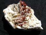 Vanadinite crystals on Barite (Baryte) from Morocco  