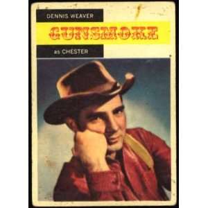  TV Westerns Nonsports Trading Card Gunsmoke #2 Dennis Weaver Books