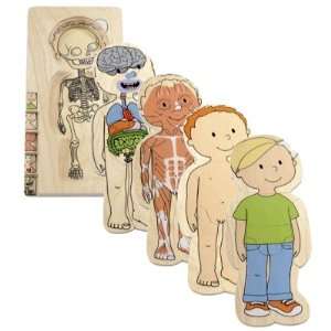 Your Body Boy 5 Layer Puzzle by Beleduc (BEL17129) Toys 