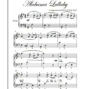  Alabama Lullaby Easy Piano Sheet Music Cal de Voll Books