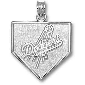  Los Angeles Dodgers MLB Home Plate Pendant (Silver 
