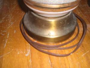 Vintage Pair Eames Era Mid Century Atomic Table Lamp  