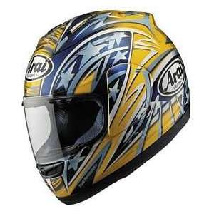   HELMET RX7 CORSAIR EDWARDS 11 YELLOW SM MOTORCYCLE Full Face Helmet