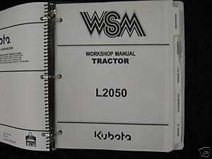 Kubota L2050 Tractor Workshop Manual  