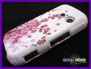 for Verizon LG Cosmos VN250   Pink White Flower Hard Case Phone Cover 