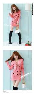 NECK TUNIC KNIT WEAR PULLOVER SWEATER DRESS LY109  