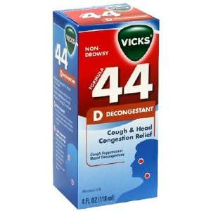  Vicks Formula 44 Decongestant ~ Cough & Head Congestion 