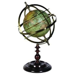 World Globe with Stand   Terrestrial Armillary Sphere