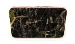 Pink Soft Mossy Oak Camo Camouflage Western Thick Flat Wallet Clutch 