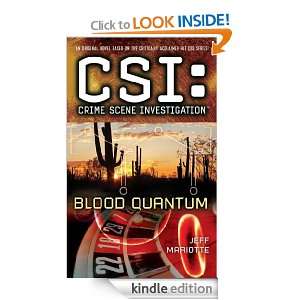 CSI Crime Scene Investigation Blood Quantum Jeff Mariotte  