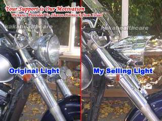 Motorcycle HeadLight Chopper Cruising 7 Wide Head Lamp  