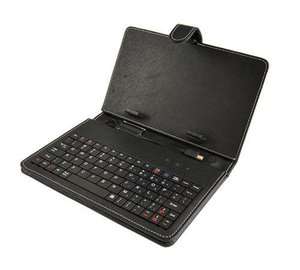  Black Tablet Case W/ USB Keyboard for Pandigital Super Nova & Sylvania