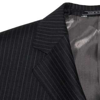 Ermenegildo Zegna cloth Charcoal Pinstripe suit by Paolo Lastrucci 