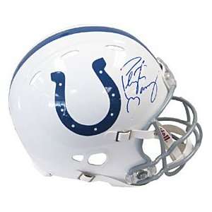  Peyton Manning Signed Indianapolis Colts Helmet (Mounted 