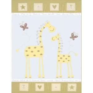  Giraffe Mother & Baby 18x24, Framed