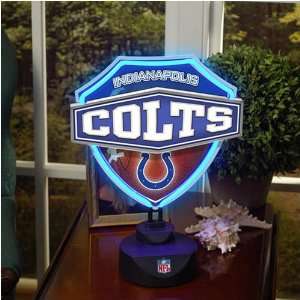 Indianapolis Colts Neon Shield Table Lamp