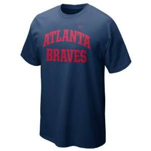  Atlanta Braves Navy Nike 2012 Arch T Shirt Sports 