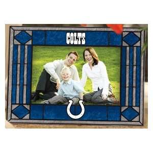  Indianapolis Colts Art Glass Picture Frame Kitchen 