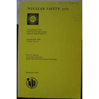  Nuclear safety 1975 American Nuclear Society Books