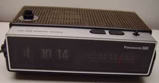 Panasonic LTD vintage Flip FM AM digital clock radio RC 6005  