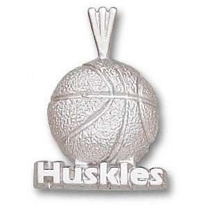  Washington Huskies Sterling Silver HUSKIES Basketball 