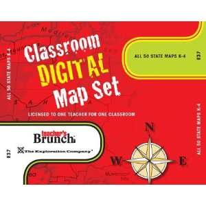  All 50 State Maps (Grades K 4) on CD