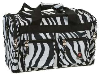 ROCKLAND BEL AIR CARRY ON TOTE DUFFLE BAG   ZEBRA $40  