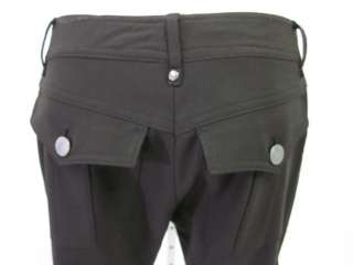 ELIE TAHARI Dark Brown Patch Pocket Pants Trousers S  