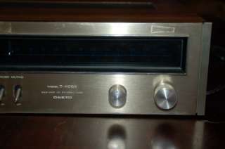 Vintage Onkyo Model T 4055 Solid State AM FM Stereo Tuner  