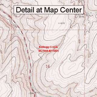   Map   Kellogg Creek, Washington (Folded/Waterproof)