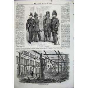   1861 Ruins Surrey Music Hall Uniform Surrey Rifles Men